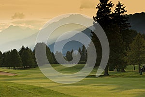 Crans-montana golf course photo