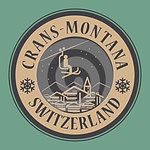 Crans-Montana in Switzerland, ski resort photo