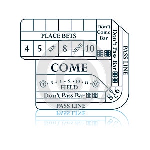 Craps Table Icon