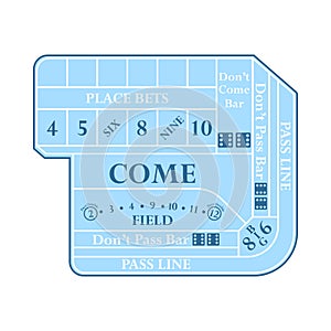 Craps Table Icon