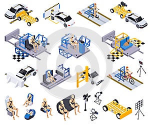 Crash Test Icon Set