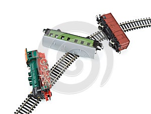 Crash toy train