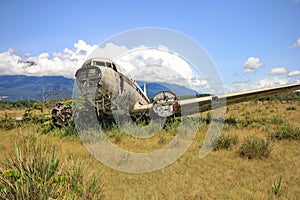 Crashed aircraft photo