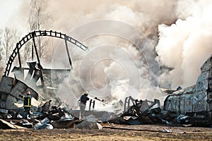 Crashed airplane photo