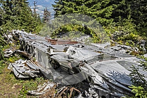 Crashed airplane, Slema hill, Low Tatras, Slovakia