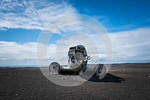 Crashed landed DC-3 Plane in Iceland