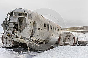 Crashed Navy DC-3 in Iceland