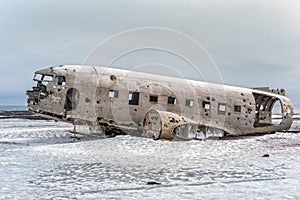 Crashed Navy DC-3 in Iceland