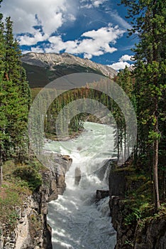 Sunwapta Falls, Jasper National Park, Alberta Canada photo