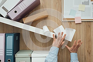 Crashing shelf in the office