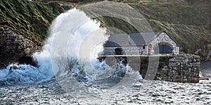 Crashing wave in Ballintoy