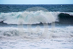 Crashing wave in Madeira,