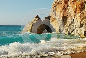 Crashing waves, Rocky Seacoast