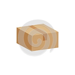 Crate boxes 3d, cardboard box brown, flat style cardboard parcel boxes, packaging cargo, isometric boxes brown, packaging box