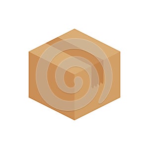 Crate boxes 3d, cardboard box brown, flat style cardboard parcel boxes, packaging cargo, isometric boxes brown, packaging box