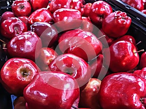 Crate of Red Delicious Apples