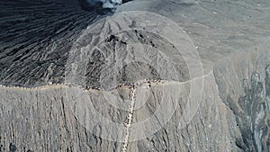 Crater of Bromo volcano, East Java, Indonesia