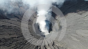 Crater of Bromo volcano, East Java, Indonesia