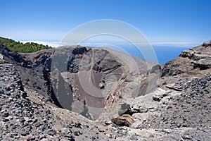 Crater of Hoya Negro, volcano at La Palma, Spain. photo