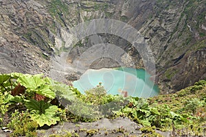 Crater of the Irazu active volcano situated in the Cordillera Central close to the city of Cartago, Costa Rica. photo