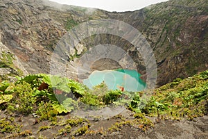 Crater of the Irazu active volcano situated in the Cordillera Central close to the city of Cartago, Costa Rica. photo