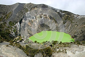 Crater of the Irazu volcano photo