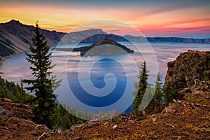 Crater Lake National Park in Oregon, USA