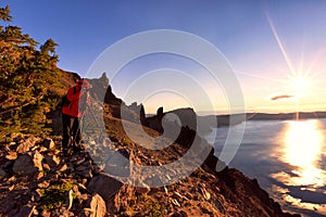 Crater Lake National Park in Oregon, USA - Wizard Island