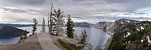 Crater Lake National Park in Southern Oregon, America, USA.