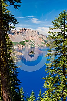 Crater Lake and Phantom ship view