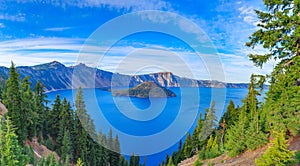 Crater lake view