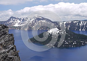 Crater Lake and Wizard Island photo