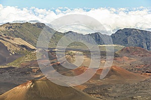 Crater landscape of Haleakala volcano on Maui