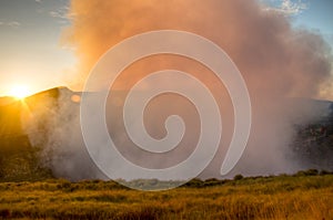 Crater of the Mombacho Volcano near Granada, Nicaragua