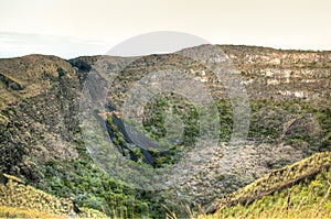 Crater of the Mombacho Volcano near Granada, Nicaragua