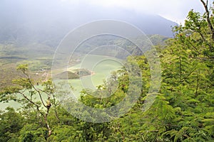 Crater of mount galunggung