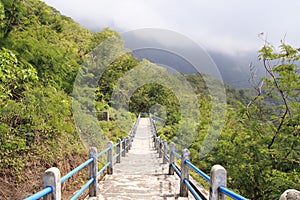 Crater of mount galunggung