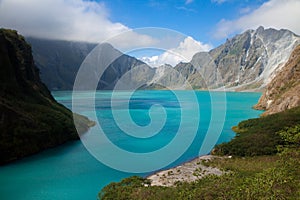 Crater of the Pinatubo volcano photo