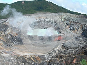 Crater of Poas Volcano, Costa Rica photo