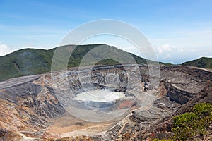 Crater of Poas Volcano, Costa Rica photo