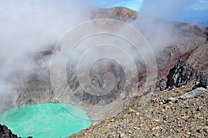 Crater of Volcan Santa Ana, Cerro Verde National Park, El Salvador photo