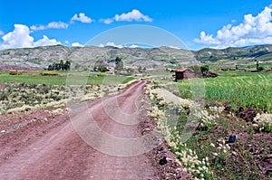 Crater of volcano Maragua in Bolivia