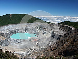 Crater of Volcano Poas photo