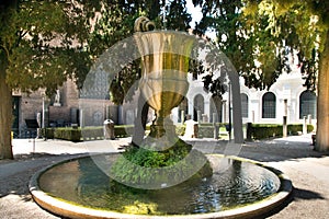 Cratere Colossale, Fountain in the Garden of Diocletian Baths in Rome photo