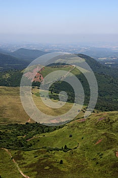 Craters of the auvergne volcanic chain photo