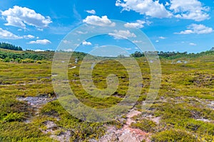 Craters of the moon - a geothermal landscape at New Zealand