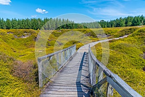 Craters of the moon - a geothermal landscape at New Zealand