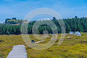 Craters of the moon - a geothermal landscape at New Zealand