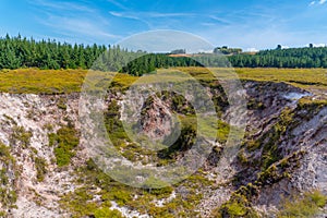 Craters of the moon - a geothermal landscape at New Zealand