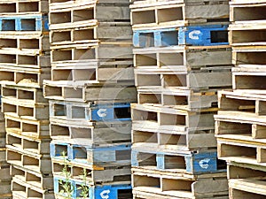 Crates colorful industry factory wood warehouse ship shipping port storage